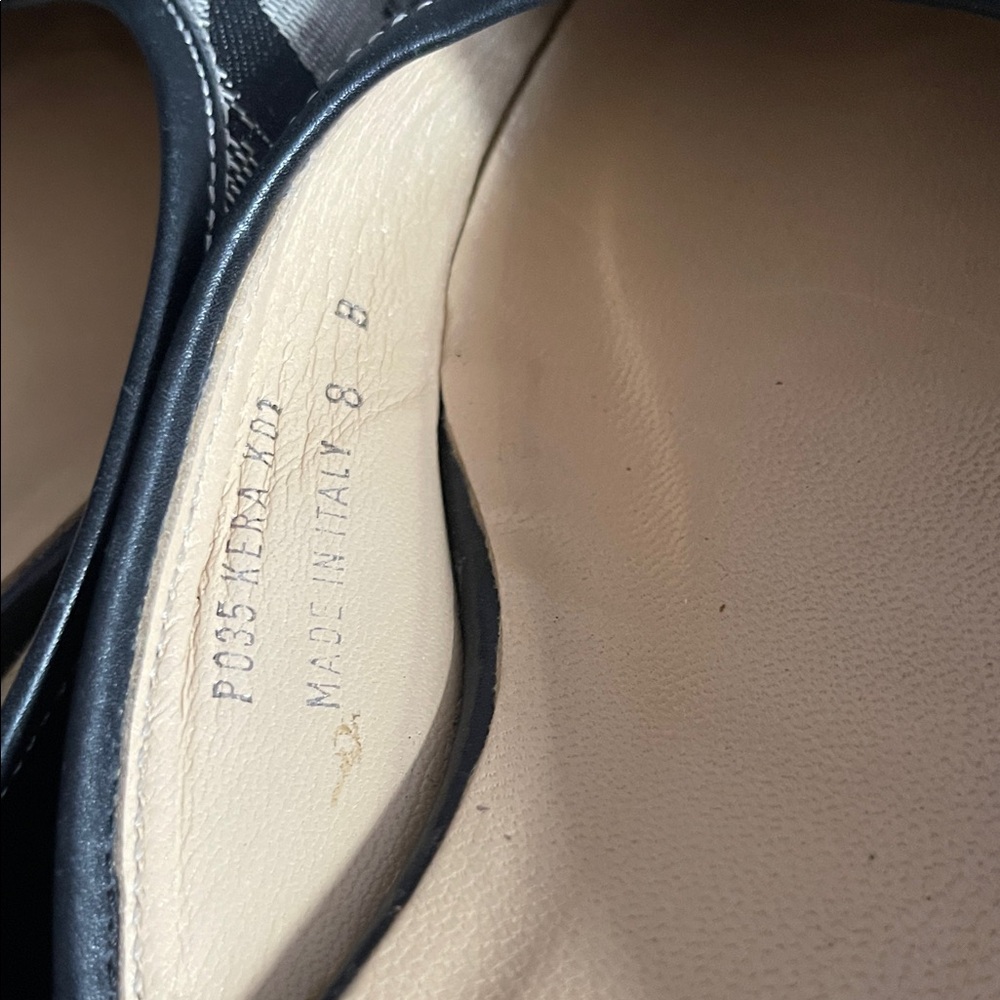 Coach Black and Cream Women's Mules - Picture 2 of 4